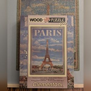 Clementoni Wood Grain 500 Piece Puzzle - Paris